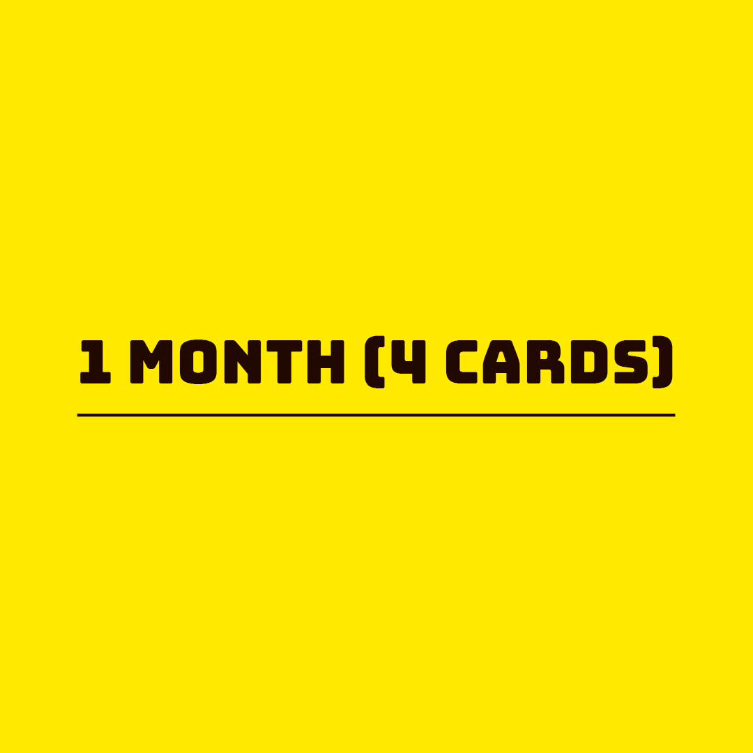 4-CARD / 1-MONTH SUBSCRIPTION