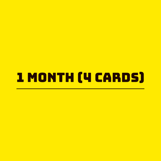 4-CARD / 1-MONTH SUBSCRIPTION